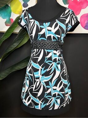 Y2K MKM Designs Floral Rhinestone Mini Dress